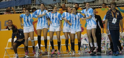 El festejo de la selección argentina de handball, puertas adentro