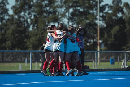 El festejo de las chicas de River ante Belgrano