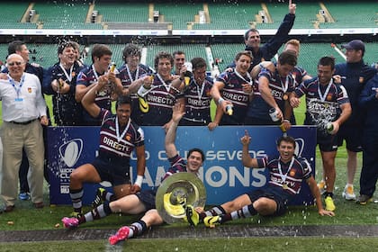 El festejo de los campeones en Twickenham