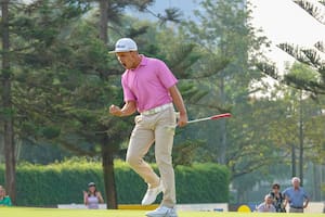 El festejo de Marcos Montenegro en el Abierto de Perú, en mayo del año pasado; es uno de los jugadores para tener muy en cuenta de la legión argentina
