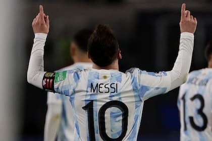 El festejo de Messi en una noche de celebración para la selección argentina