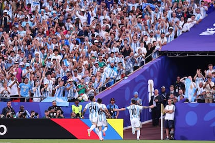 El festejo de Messi y la explosión del estadio en Kansas City