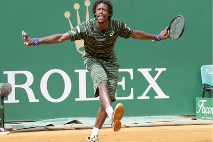 El festejo de Monfils, tras eliminar a Roger