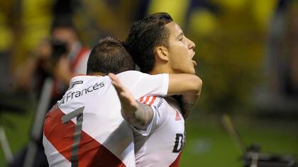 El festejo de penal de Driussi