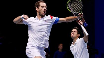 El festejo de Richard Gasquet y Pierre Hughes Herbert
