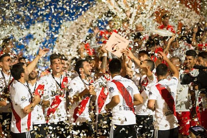 El festejo de River, campeón de la Supercopa Argentina 2018