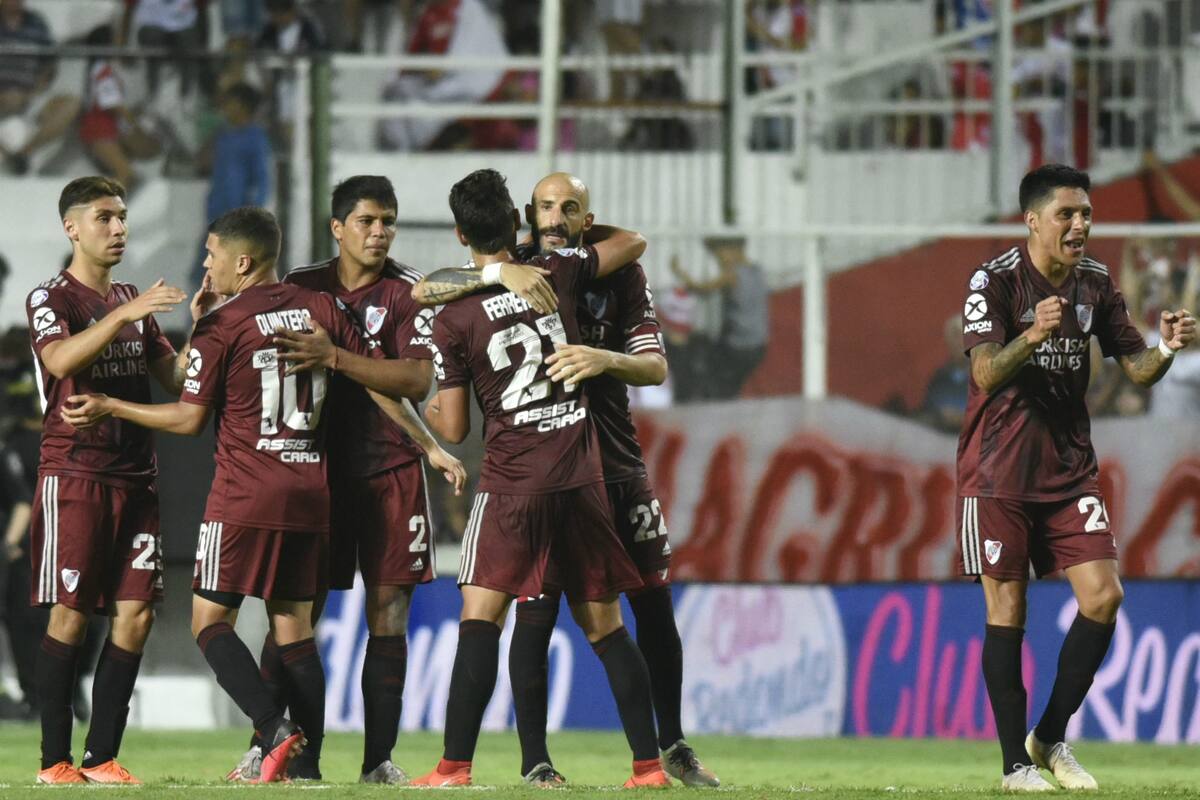 El festejo de River en la noche de Santa Fe