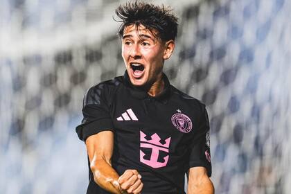 El festejo de Santi Morales, autor del primer gol de Inter Miami