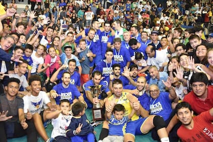 El festejo del hexacampeón