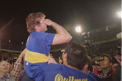 El festejo del final del partido