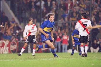 El festejo del gol de Palermo