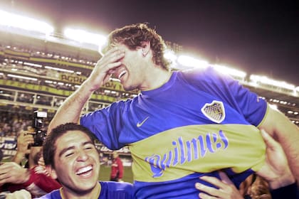 El festejo del gol de Palermo