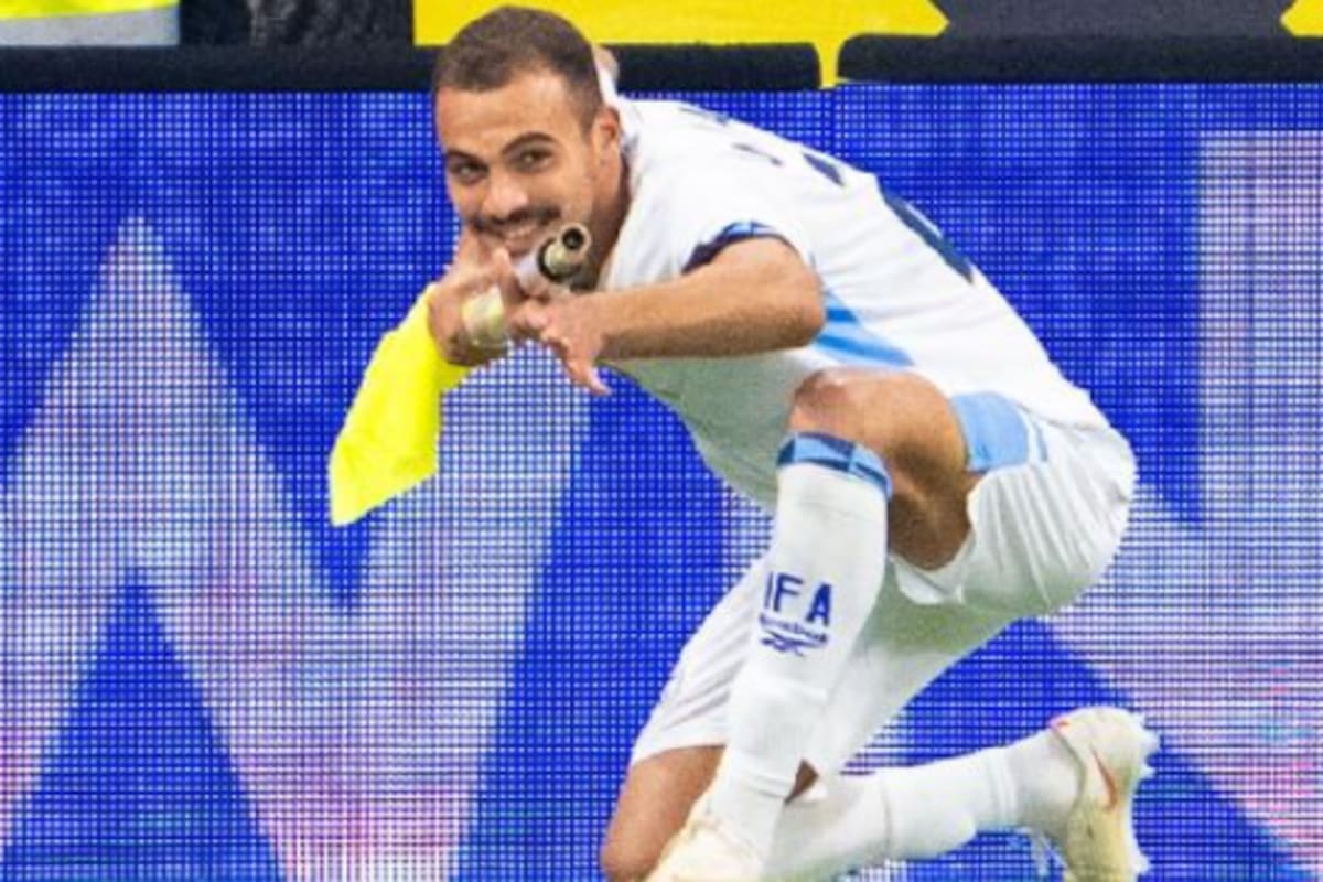 El festejo del jugador israelí se viralizó rápidamente en redes sociales