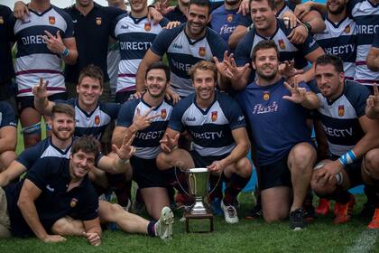 El festejo del tricampeonato de las Águilas