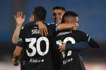 El festejo final de todo Racing