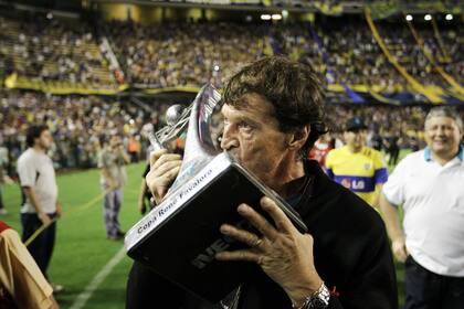 El festejo final del DT ganador