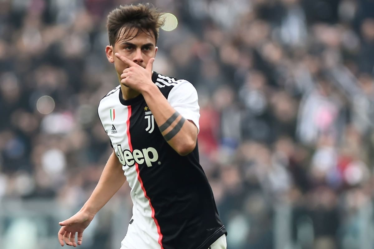El festejo habitual de Paulo Dybala