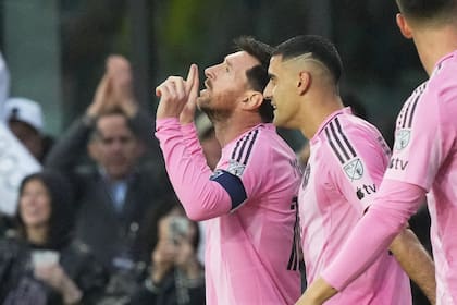 El festejo por el gol N° 900 de Lionel Messi en su carrera; de ellos, 115 fueron en el seleccionado argentino