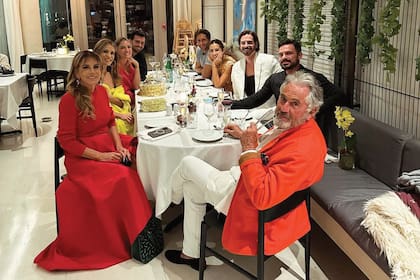 El festejo, súper intimo, fue en La Ballerina, el restaurante ubicado en el edificio Oceana Bal Harbour.