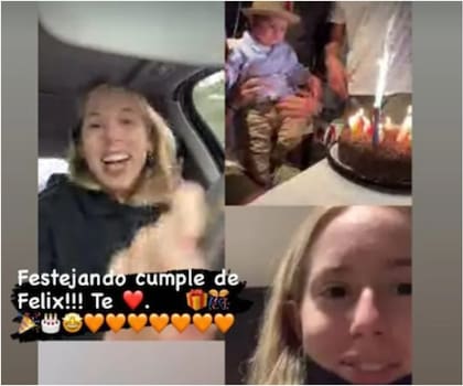 El festejo virtual que tuvo Félix, el hijo de Sofía Sarkany, con su familia
