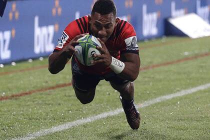 El fijiano Sevu Reece, recientemente convocado a los All Blacks, que en horas jugará la final contra Jaguares