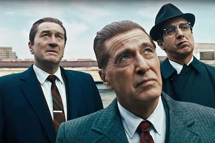 Robert De Niro, Al Pacino y Ray Romano en el film de Scorsese