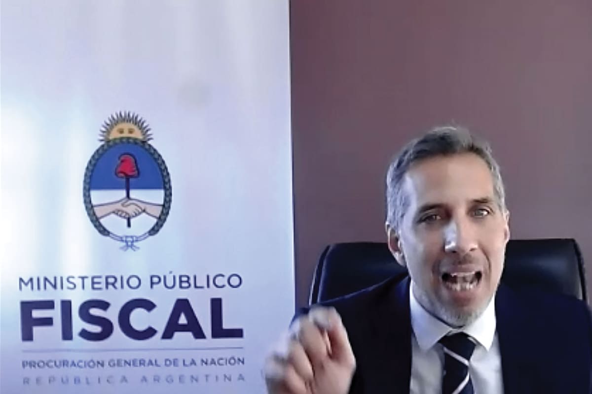 El fiscal Diego Luciani en su recordado alegato por zoom contra Cristina Kirchner