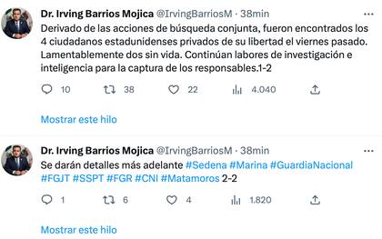 El Fiscal General de Justicia de Tamaulipas dio los detalles