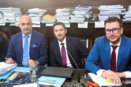 El fiscal general José Ignacio Candioti, el fiscal coadyuvante de la PROCUNAR, Martín Uriona, y el auxiliar fiscal Juan Podhainy, pidieron una pena de 14 años de prisión para el acusado Leonardo Roberto Airaldi