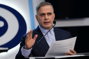 El fiscal general Tarek William Saab habla en una conferencia de prensa en Caracas, Venezuela, el miércoles 18 de septiembre de 2024