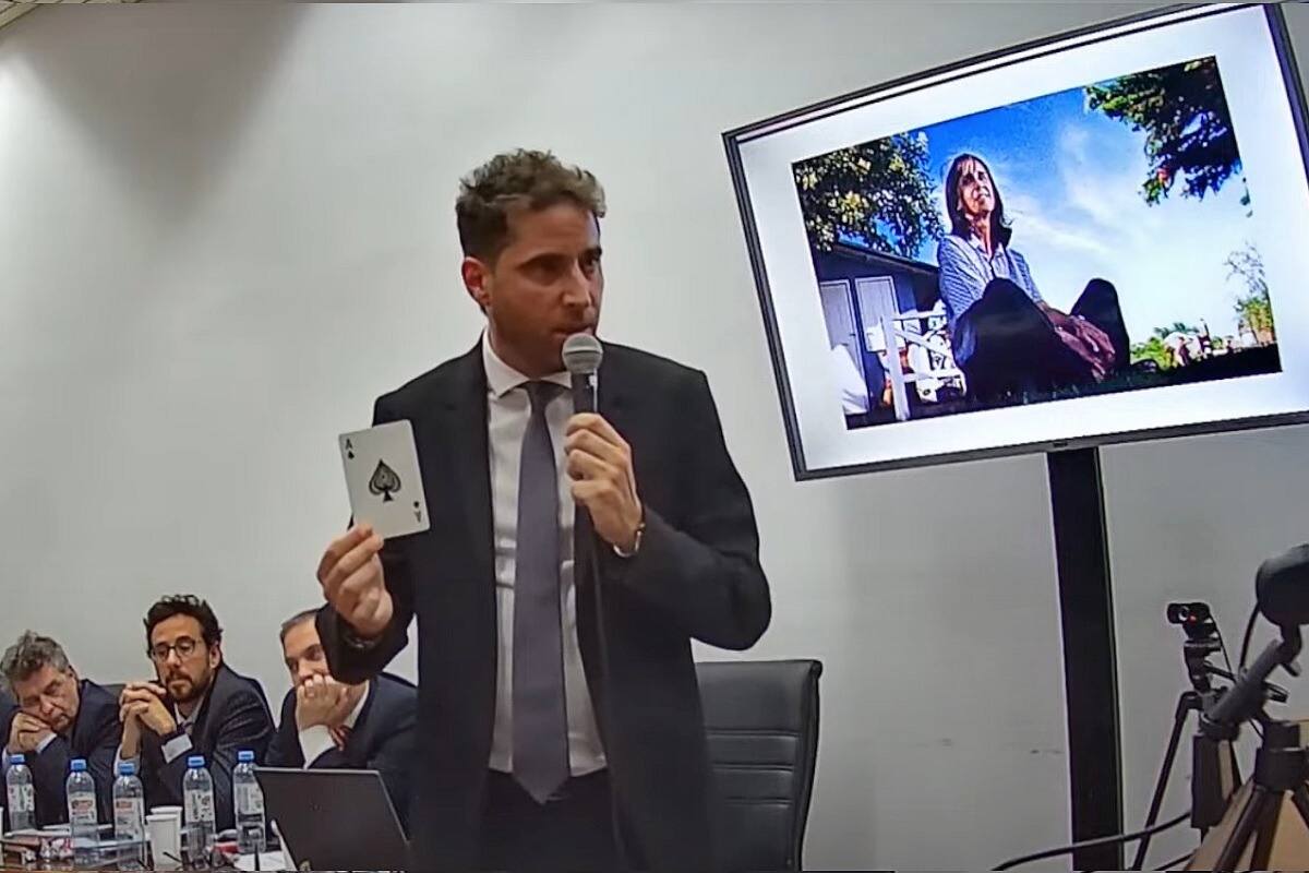 El fiscal Patricio Ferrari durante su alegato