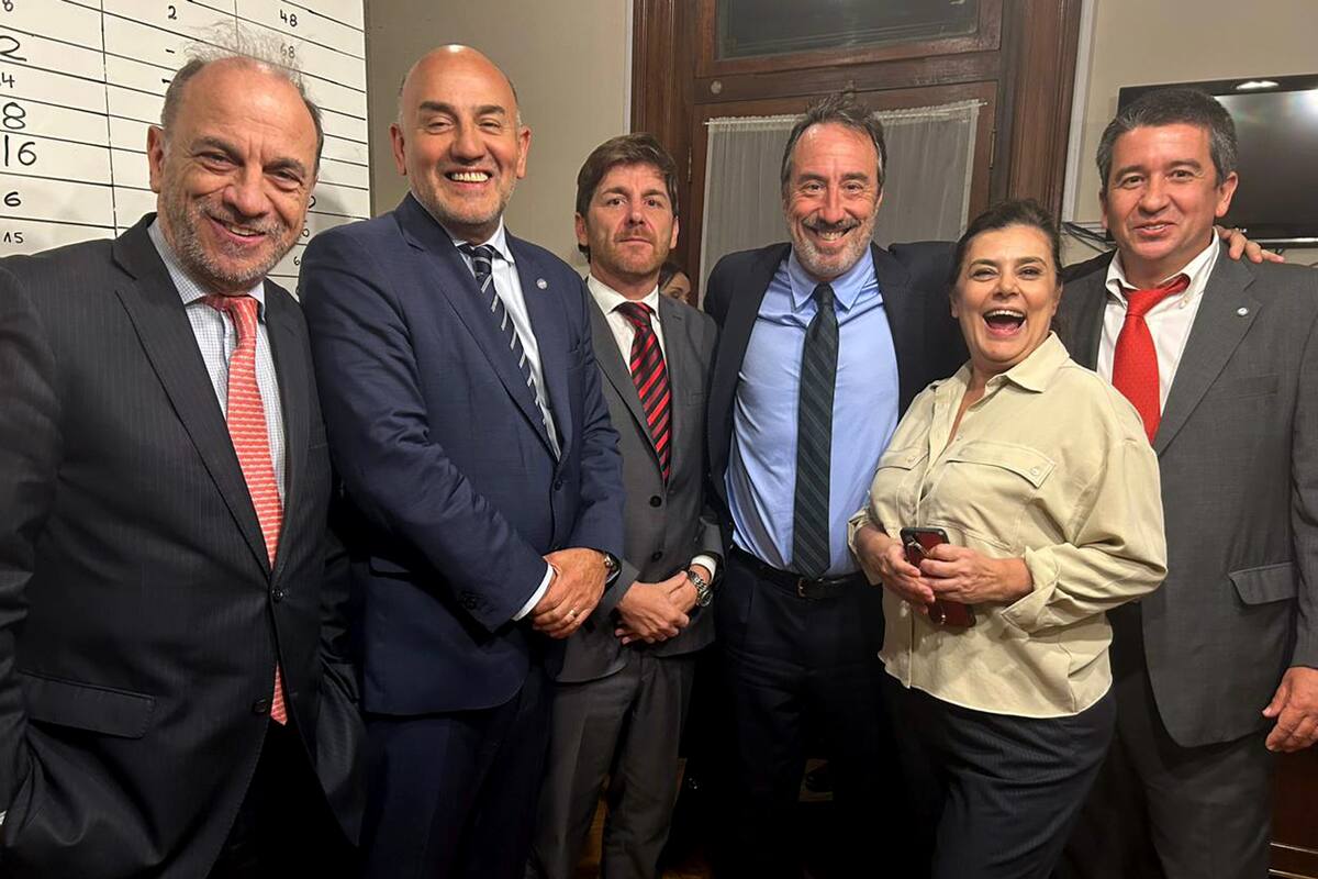 El fiscal Plee, el juez Barroetaveña, el juez Basso, el juez Llorens, la fiscal León y Leandro West