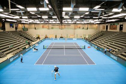 El Fjellhamar Arena, el estadio con capacidad para 2000 espectadores donde se medirán Noruega y la Argentina por la Copa Davis