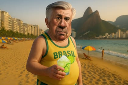 El flamante director técnico de la selección de Brasil, Carlo Ancelotti; un italiano que llegó bajo el aura de un presidente de la CBF, Ednaldo Rodrigues, que ya no está.