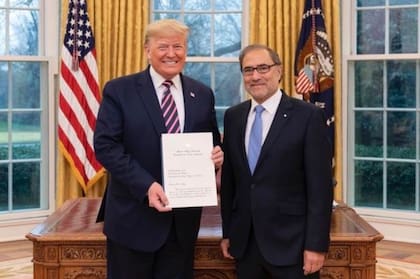 El flamante embajador Jorge Argüello fue recibido esta semana por Trump