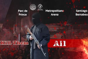 El flyer amenazante de la organización terrorista ISIS de cara a los partidos de la Champions League que se disputan este martes