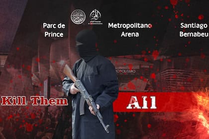 El flyer amenazante de la organización terrorista ISIS de cara a los partidos de la Champions League que se disputan este martes