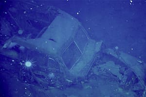 El Ford Super Deluxe que se hundió junto al histórico portaaviones USS Yorktown (créditos: National Oceanic and Atmospheric Administration)