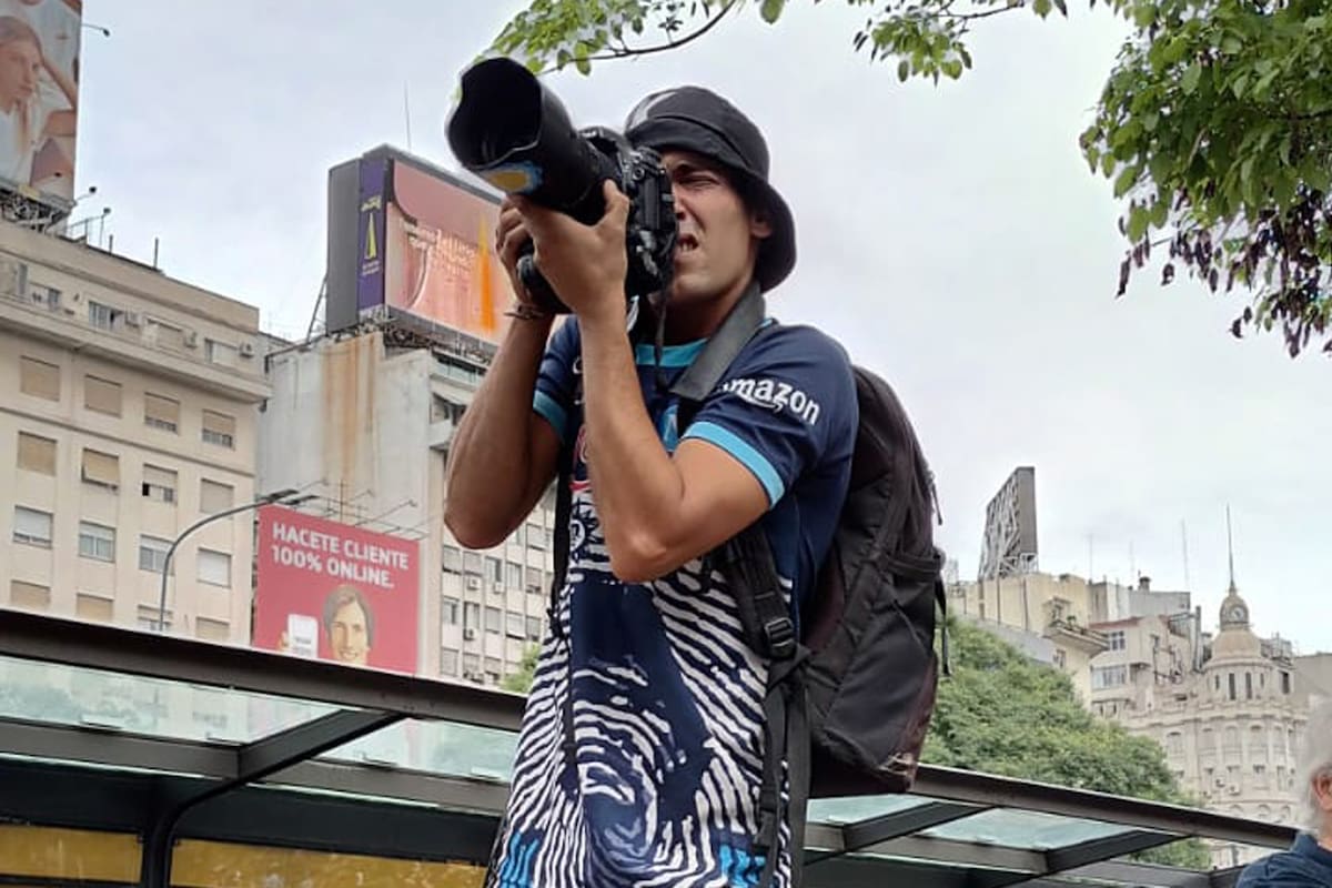 El fotógrafo Pablo Grillo