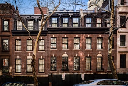 El frente de la casa de Madonna en New York