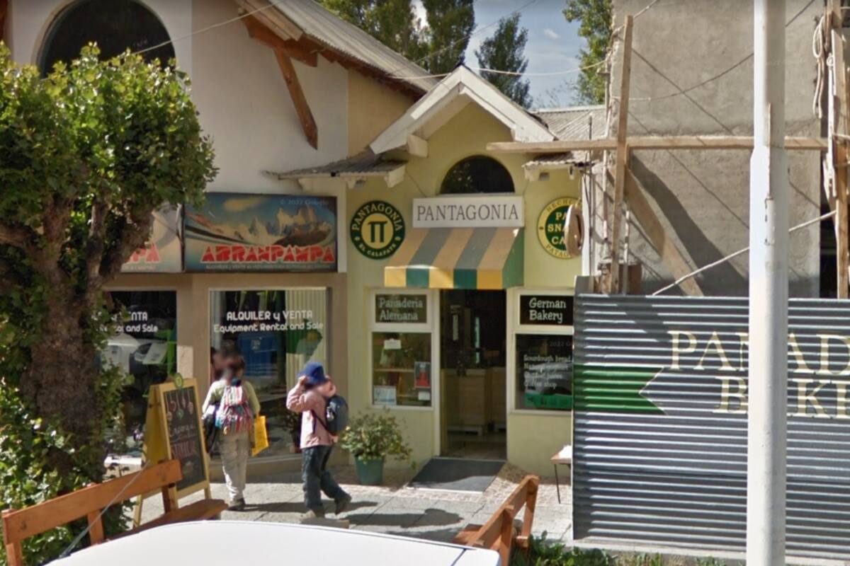 El frente de la panadería Pantagonia, en El Calafate