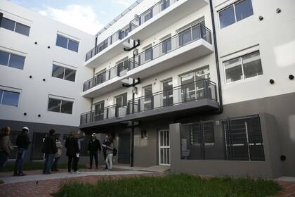 El frente de los edificios