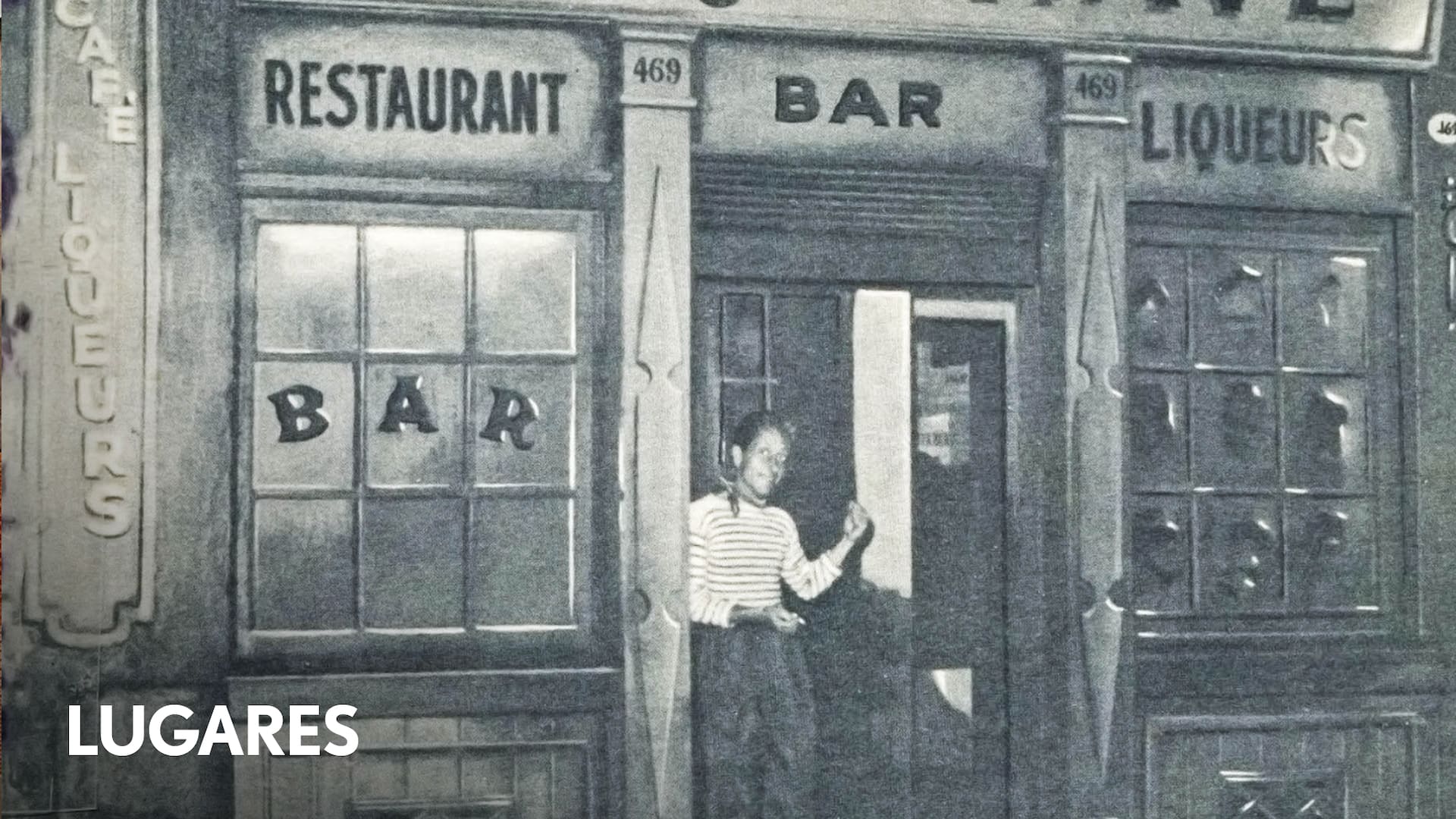 El frente del bar en el barrio de Retiro.