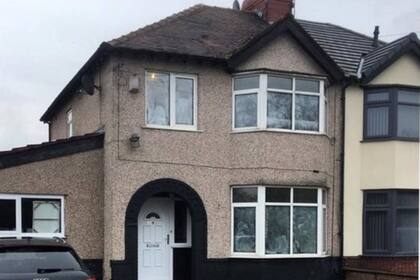 El frente del dúplex antes de las modificaciones