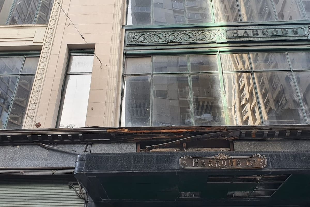 El frente del edificio de Harrods