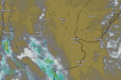 El frente frío provocará precipitaciones constantes durante dos jornadas de esta semana