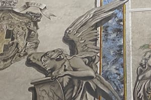 El fresco con una cara parecida a Meloni que generó revuelo en Italia