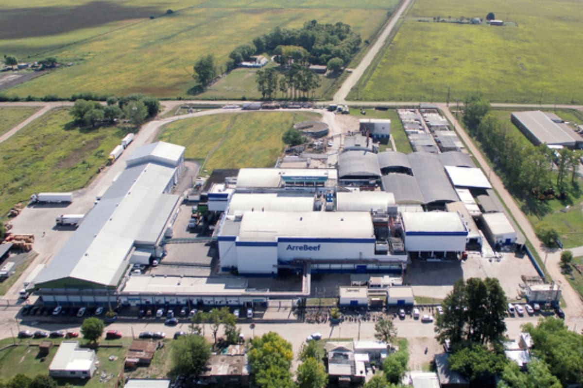 El frigorífico exportador ArreBeef, en Perez Millán