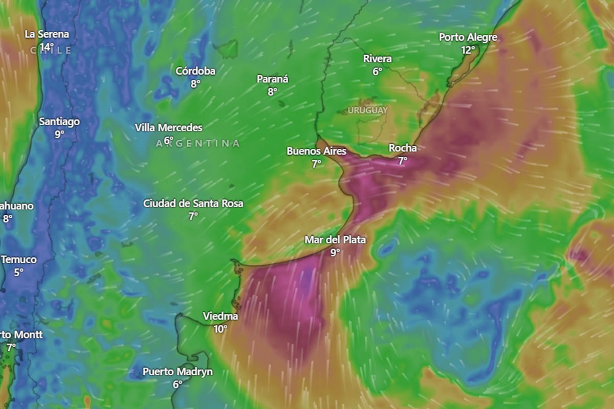 El frío avanza en todo Buenos Aires y será más intenso la semana que viene, con la llegada de otra masa de aire