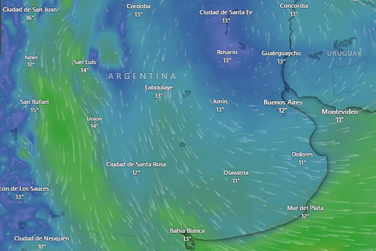El frío golpea a la Argentina